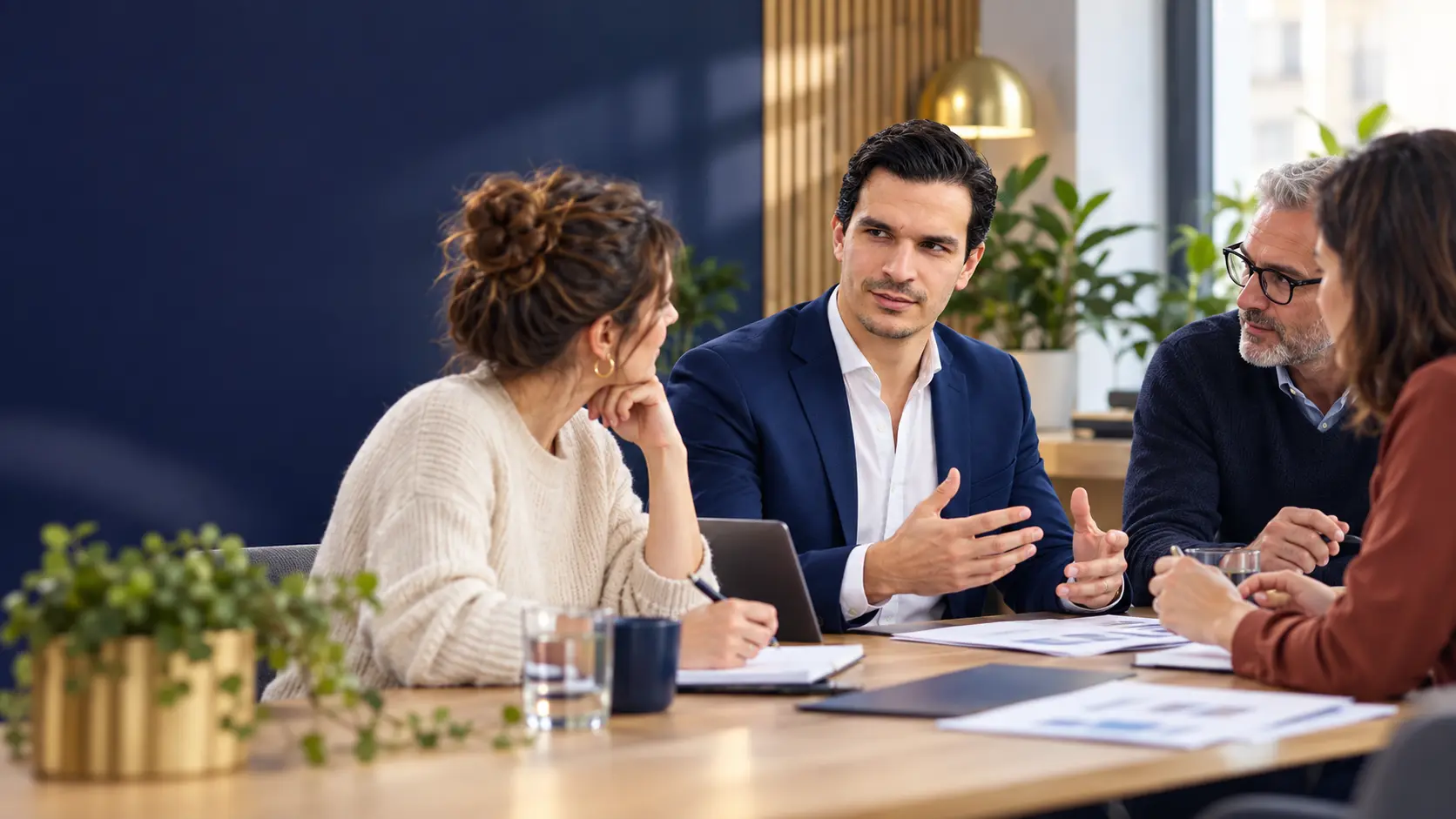 Session de travail entre élus du CSE et un expert sur la prévention
