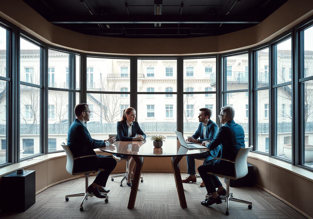 Consultants d'Agora CSE en réunion dans leurs bureaux